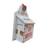 PORTA LETTERE DI BABBO NATALE in LEGNO BIANCO - immagine 2