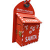PORTA LETTERE DI BABBO NATALE in LEGNO ROSSA - immagine 2