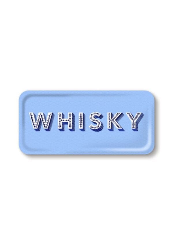 VASSOIO WHISKY AZZURRO